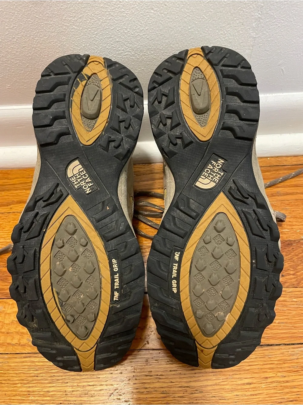 The North Face tan hiking
